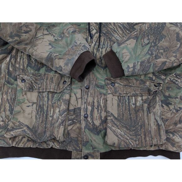 Vintage Redhead Camo Jacket Coat Quilted Men's XXL 50/50 Cotton‎ Hood Realtree - Picture 11 of 15